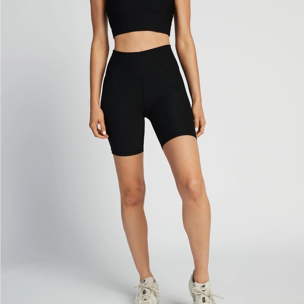 WILO THE LABEL‎ Ribbed Biker Shorts Grey